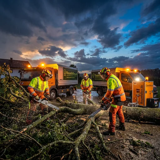 24h Notdienst München - Sturmschadenbeseitigung und Gefahrenbaumfällung